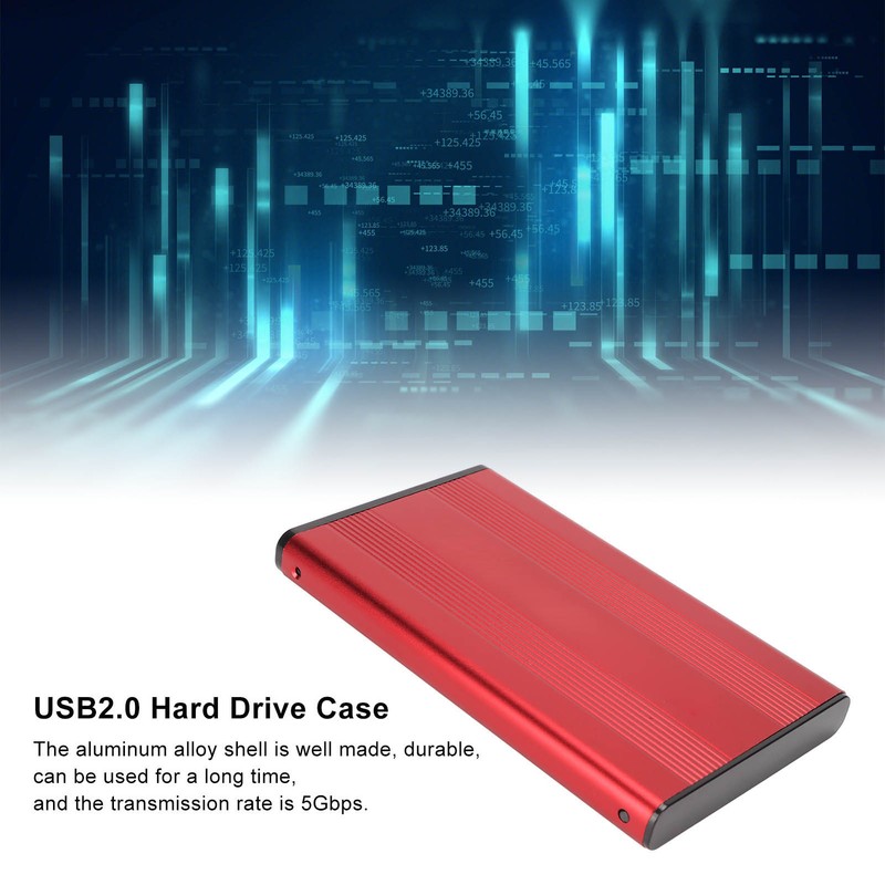 HDD Enclosure 2.5in 5Gbps 2TB Capacity Anti Static Hard Drive