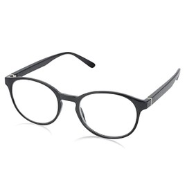 In Style Eyes Opulent Reading Glasses - Full-Rimmed, Classic Oval Style Frame - Non-Polarized Lens - Black - 2.5x