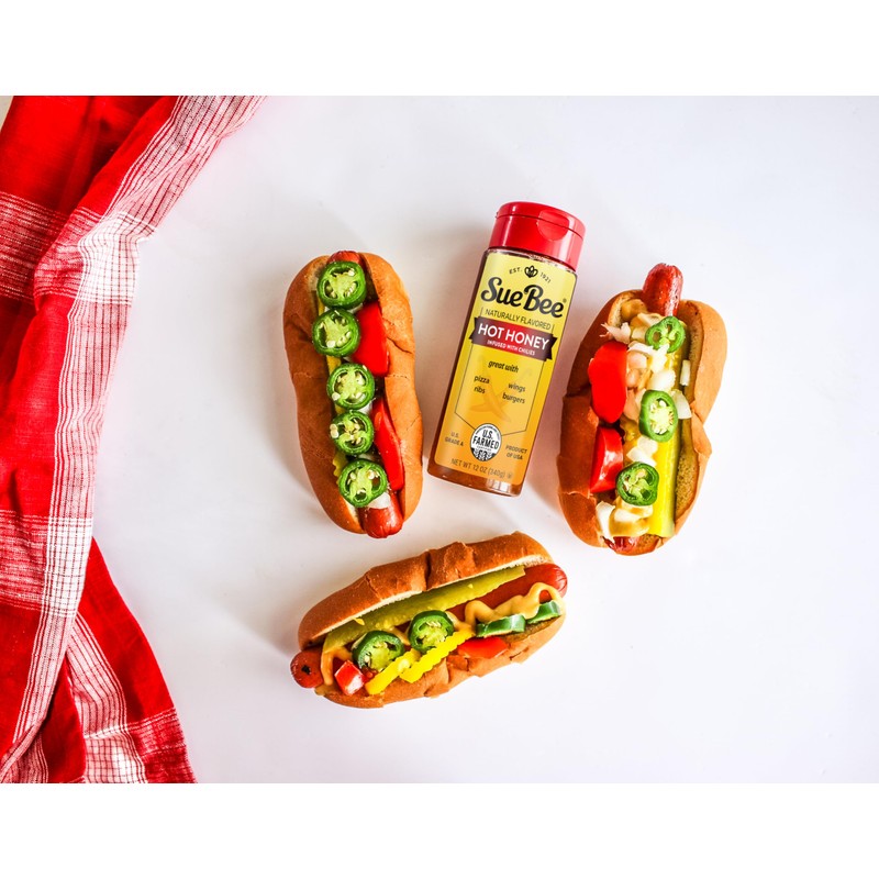 Sue Bee Naturally Flavored Hot Honey Chili Infused For Ribs,