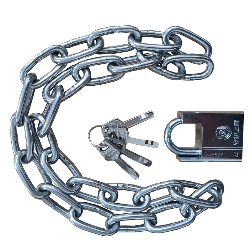Motorcycle Security Chain, WANLIAN Bicycle Chain Locks, 6 mm Security