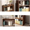 LERIJN 2 Tiers Open Shelf Bookcase, Stylish and Functional Bookshelf,