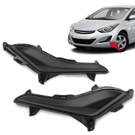 G-PLUS Front Fog Light Cover Compatible with 2016 Elantra Value Edition 2014-2016 Elantra GL GLS L Limited SE Sport Left Driver Right Passenger Side 865633X700 HY1038124 865643X700 HY1039124