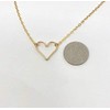 Heart Outline Necklace available in gold fill or rose gold