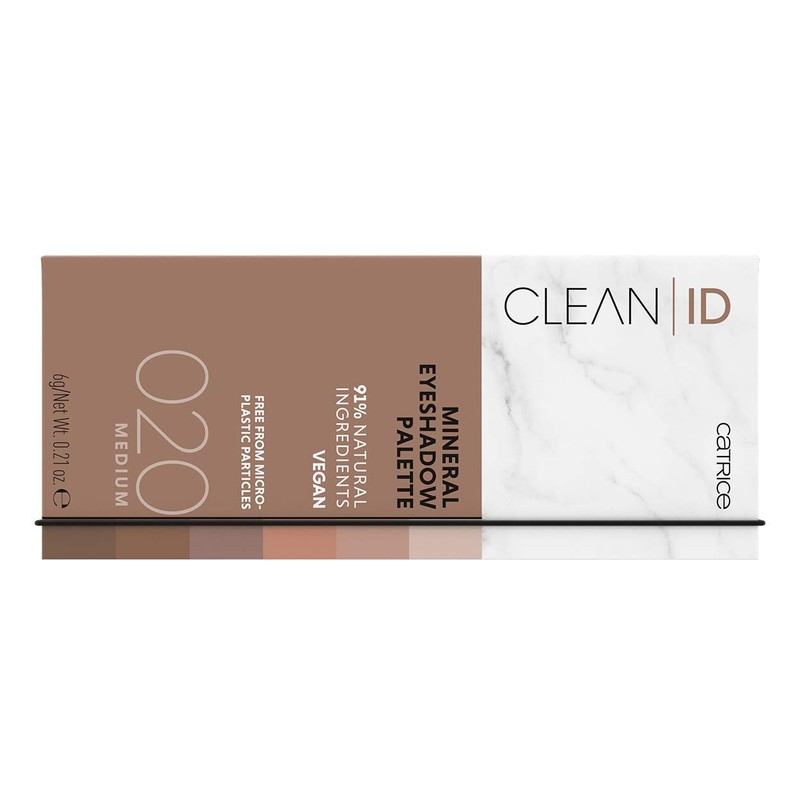 Catrice Clean ID Mineral Eyeshadow Palette, No. 020 Medium, Multicoloured,