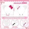 12 Pcs Kitten Cat Ears Headbands Pink Bow Kitty Birthday