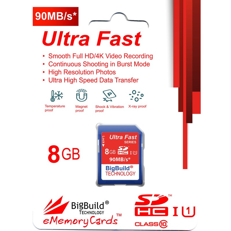 8GB Ultra Fast 90MB/s Memory Card For Olympus OM D