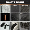 Mockins 235"x 80"x 77" Heavy Duty Extra Thick Black 250G