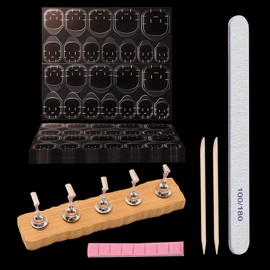 Corconess Nail Stand For Press On Nails With 480PCS Pink Nail Adhesive Tabs,Press On Nail Practice Kit-Durable Nail Stand,Nail Glue Stickers For Press Ons,Nail File,2 Pcs Nail Stick,Sticky Tack Putty