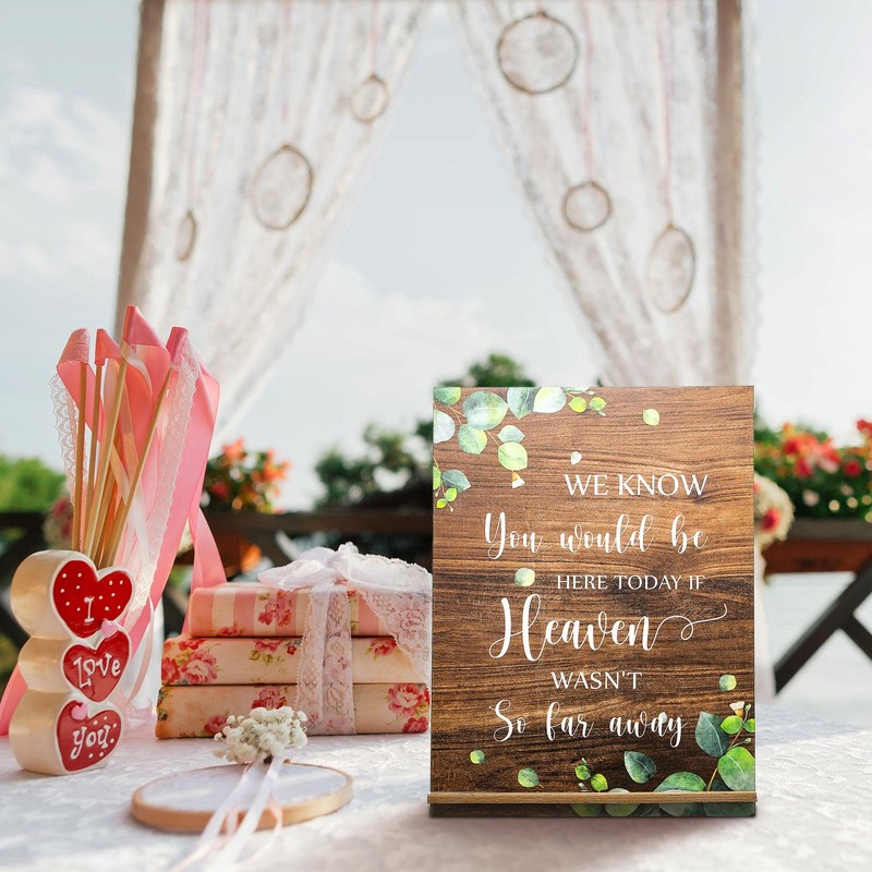 Blulu Wedding Memorial Sign Wooden Sign We Know You Would