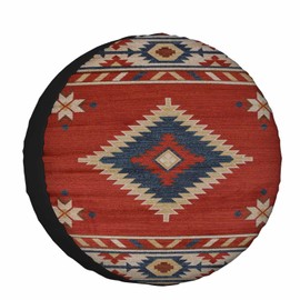 Southwestern Traditional Style Spare Tire Cover 15 inch Wheel Protectors Weatherproof Universal for Trailer Tire Cover Rv SUV Truck Camper Travel Trailer