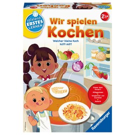 Ravensburger 24734 - Wir spielen Kochen - Educational Game for Children from 2.5 Years, Playful First Learning for 1-4 Players