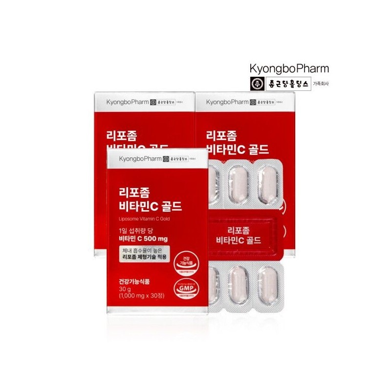 비타민마을 [비타민마을] 종근당홀딩스 경보제약 리포좀 비타민C 골드 1000mg 30정 x