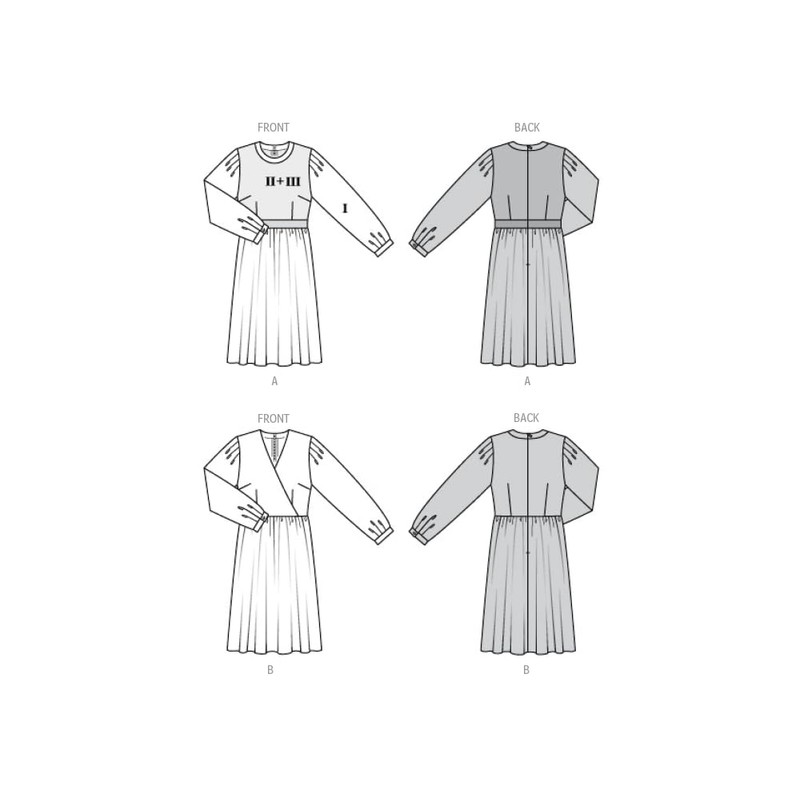 Burda Style Sewing Pattern B5784 Misses' Dress