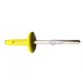 J J Motorsports Large Head Yellow Exploding Rivets Pop Rivet 50 ct. Tri-Fold Racing Fasteners