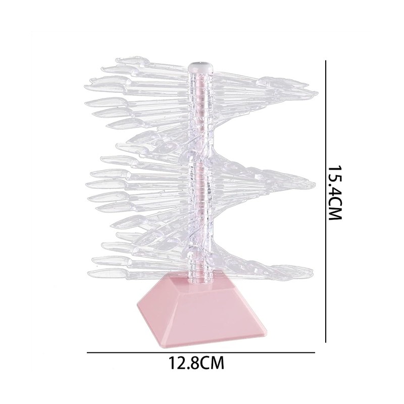 CENPEK Spiral Nail Set, Artificial Nail Set, Nail Colour Display