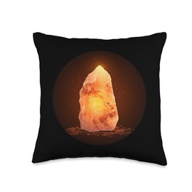 Cool Himalayan salt lamp Throw Pillow