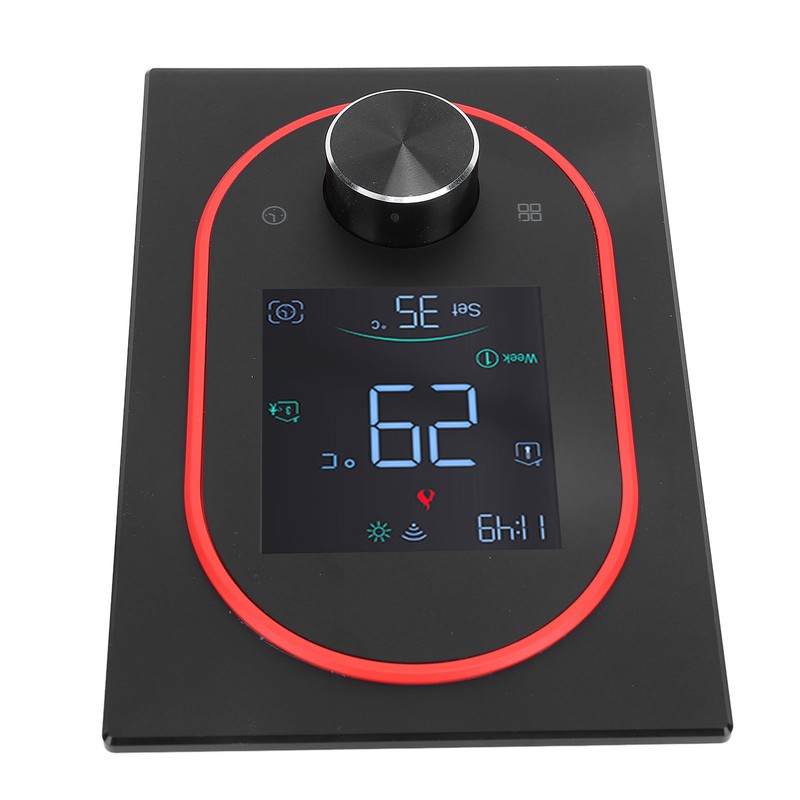 Smart Color Thermostat LCD Programmable Knob Control Touchscreen Water Heating