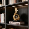 AWNR Modern Gold Statue Decorations Home Living Room Console Table