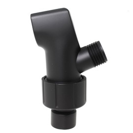 Maxmoral Universal Black Shower Arm Bracket with 360 Degree Swivelling Brass Ball Joint Holder Bathroom Hardware Installation Accessories