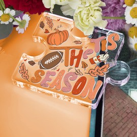 Fall Decor Fall Decorations for Home Cute Thanksgiving Decorations for Table Acrylic Puzzle Sign Gifts for Her 4 x 4 inch
