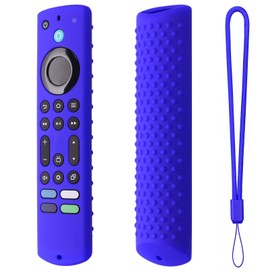 Silicone Remote case for 2023 Fire TV Stick 4K Max 2nd/Fir TV Omni Series/FireTV 4-Series Remote,Toshiba/Insignia FirTV Remote Cover with Lanyard(Blue)