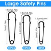 Yuomeaz 30 Stück Sicherheitsnadeln Groß 5/6/7 cm Safety Pins, Sicherheitsnadeln