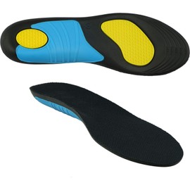 Insoles Work Shoes for Work, Everyday Use and Sports - Insoles Gel with Optimal Shock Absorption and Stabilisation