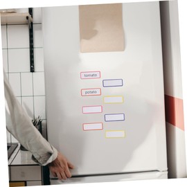 GRIRIW 27Pcs Magnetic Memo Labels Writable Fridge Stickers Reusable Dry Erase Tags for Organizing Chore Magnets for Home Office Kitchen Classroom