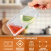 MOQRUAO 80PCS Double Compartment Condiment Containers with Lids – Reusable