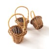 6 Pcs Small Rattan Baskets Craft Woven Baskets Mini Basket