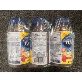 TUMS 3 New TUMS Gas Relief Chewable Tablets Lemon & Strawberry, 28 ct each Exp 3/2027
