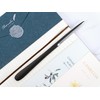 MUSROD 9" Black Metal Letter Opener with Minimalist Design, Safe