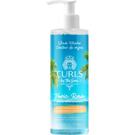 Tropic Rain Curl Enhancing and Moisturizing Shampoo, Sea Salt Shampoo for Natural Curls and Waves, 8oz Shampoo Pump (236ml) - Curls by the Sea