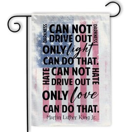 MAIANEY (12"x18") Martin Luther KIng Jr Garden Flag Hate Can Not Drive Out Hate I Have A Dream MLK Day Garden Flag Martin Luther King Jr Day Gifts Outdoor Decorations House Yard Porch Double Sided