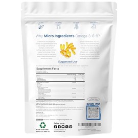 Triple Strength Omega 3 6 9, 3600 mg por porción, 300 unidades, tecnología de revestimiento entérico sin arbustos, peces oceánicos profundos, capturad