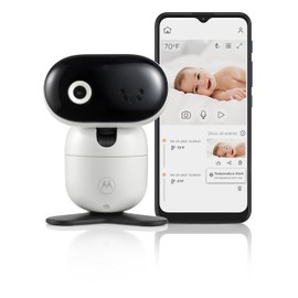 Motorola Nursery PIP1010 CON Baby Monitor - with Camera - Pan, Tilt, Zoom and Night Vision - Including Wall Mount - Motorola Nursery App - Room Temperature, Two-Way Communication and Lullabies