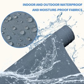 KING MOUNTAIN Canvas Repair Patch 16×60 Inch Self-Adhesive Waterproof Fabric Patch for Sofas, Tents, Furniture,Tote Bags, Car Seats (Black)