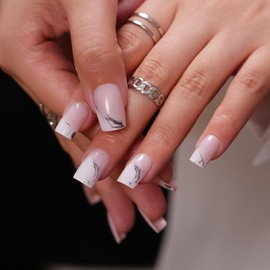 Black Smoke Design Press On Nails