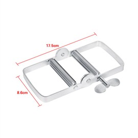 Garosa Toothpaste Tube Press Squeezer Dispenser Aluminium Tube Squeezer Hand Cream Unguent Holder Home Use Travel Accessories for Washroom Bathroom
