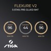 STIGA Flexure V2 Table Tennis Bat - 5 Star Table