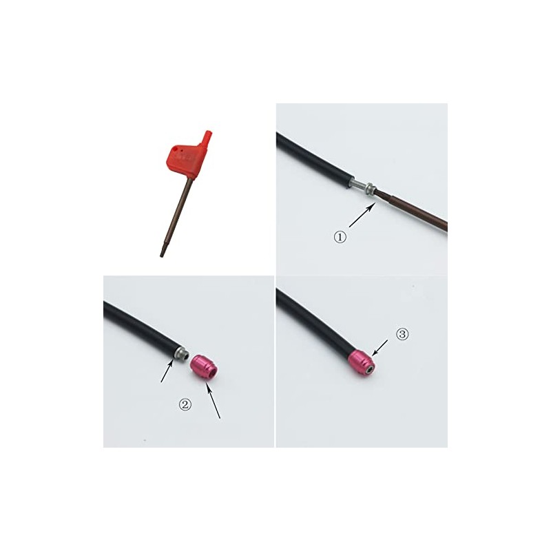 LGEGE Bicycle Brake Line Olive Kit - 4 Sets Bicycle