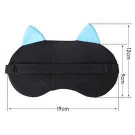 KXF Cooling Eye Mask Reusable Gel Sleep Mask with Ice Cold Pack & 2 Earplugs Elastic Strap Blindfold Night Eye Shade for Puffy Eyes Travel Nap