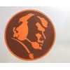 Trading Decals John Madden Thanksgiving Cuztom Logo Vinyl Decal Multi