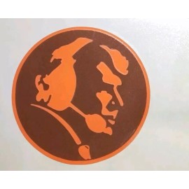 Trading Decals John Madden Thanksgiving Cuztom Logo Vinyl Decal Multi Layer UV Outdoor Safe 2x2