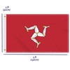 3×5 FT Isle of Man Flag, Large 100D British Manx