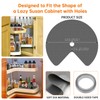 Lconvicely 2 Pack 26In Lazy Susan Shelf Liner, Upgraded Composite