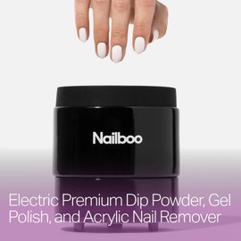Nailboo Magic Soak Manicure Remover Bowl, Electric Nail Soaking Bowl Effortlessly Removes Nail Dip Powder, Acrylic, Gel Polish and Press Ons, Perfect Size for Manicures