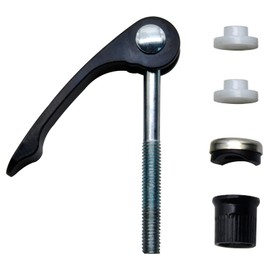 FDXGYH M6 x 65 Bike Seat Clamp 2 Pcs Aluminum Alloy Bicycle Binder Clamp Bolt Seat Post Quick Release for Folding Bicycle Mountain Bike