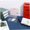 COHEALI Suggestion Box with Lock, Acrylic Donation Box with Slot,