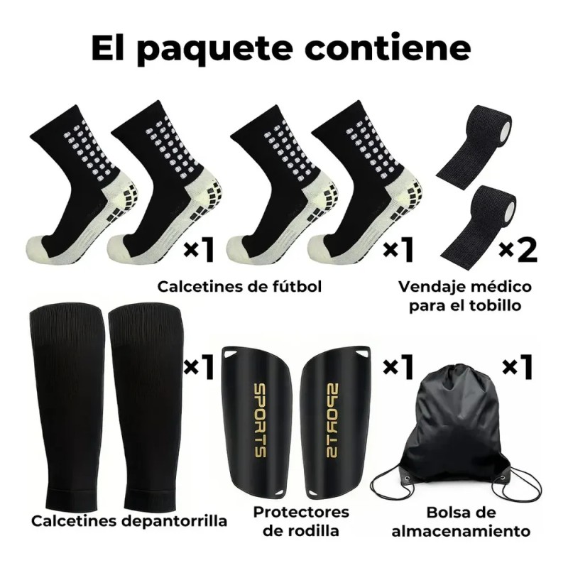 Jasu Calceta Antiderrapantesy Medias Recortadas Para Futbol Negro L